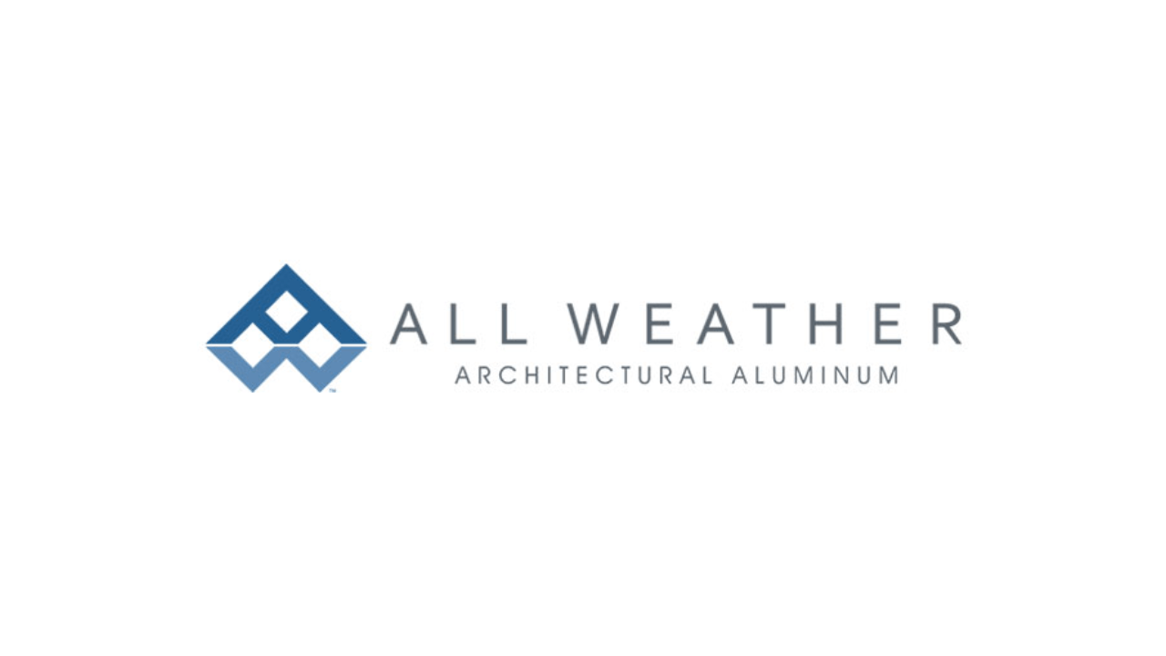 Authorized All Weather Architectural Aluminum dealer certificate logo for Santa Clara Glass Inc