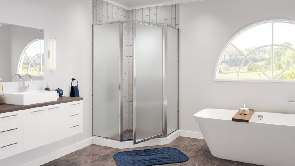 Frameless glass shower doors installation in Santa Clara