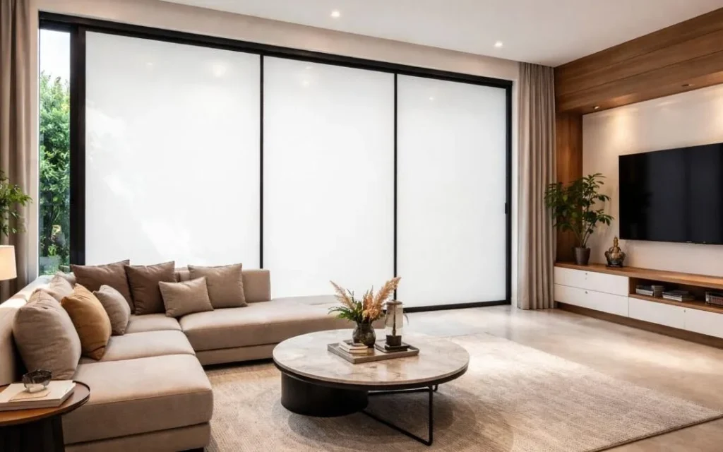 Electronic switchable smart glass installation in Santa Clara